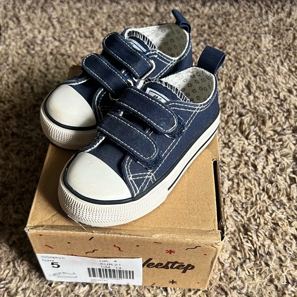 Weestep navy canvas Velcro sneakers - Picture 1 of 1